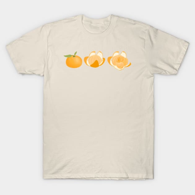 Cute tangerine illustration T-Shirt by ballooonfish